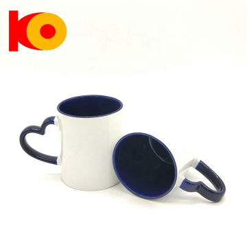 Taza de sublimación de Hot Selling Hot 11oz Heart Handle